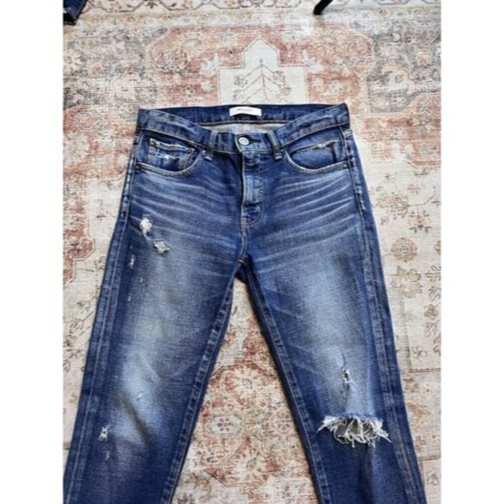 Moussy Vintage Glendele Denim Jeans Skinny Distressed Stretch Ankle Fray Size 26 - Picture 3 of 12